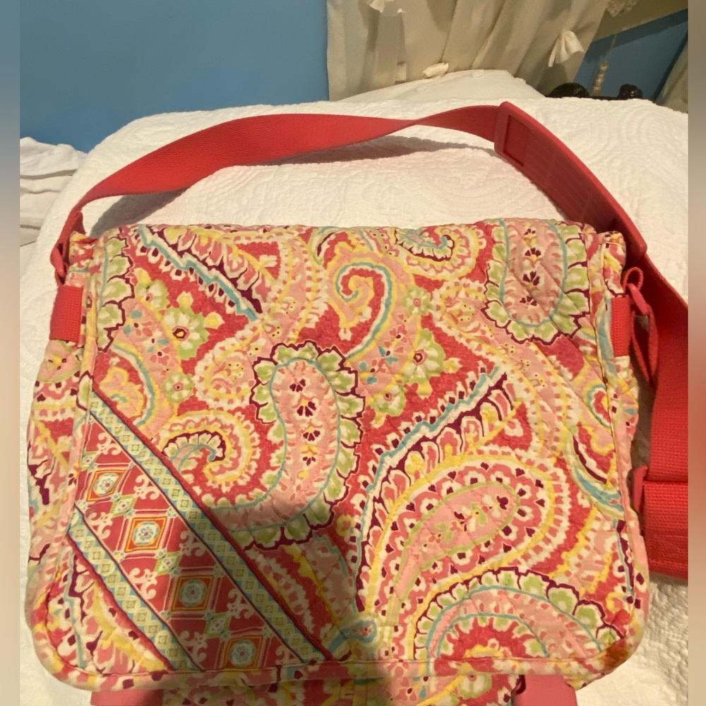 Capri Melon print Vera Bradley messenger bag